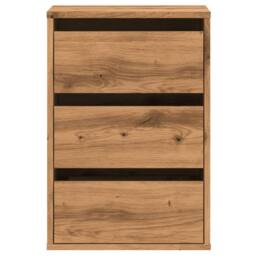 Berkfield Home Corner Chest of Drawers Artisian Oak 40x41x58 cm Engineered Wood in Brown - Size: 40 x 41 x 58 cm - thumbnail 4