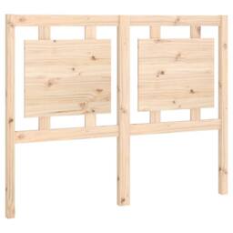 Berkfield Home Beautiful Bed Headboard 125.5x4x100 cm Solid Pine Wood in Natural - thumbnail 3