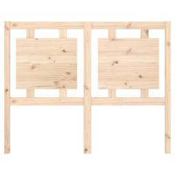 Berkfield Home Beautiful Bed Headboard 125.5x4x100 cm Solid Pine Wood in Natural - thumbnail 4