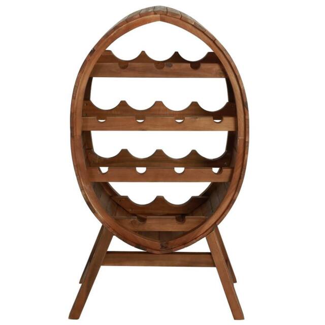 Berkfield Home Wine Rack 13 Bottles Solid Acacia Wood in Brown - image 1