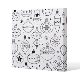 Benjamin Tate Design Hand drawn christmas decorations (canvas) / 120x 120 x 4cm in Natural - Size: 120x 120 x 4 cm - thumbnail 1