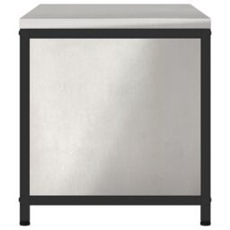 Berkfield Home Kitchen Storage Cabinet with Shelf with Storage with Door Silver Stainless steel - thumbnail 7