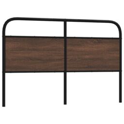 Berkfield Home Headboard Brown Oak 150 cm Steel & Engineered Wood