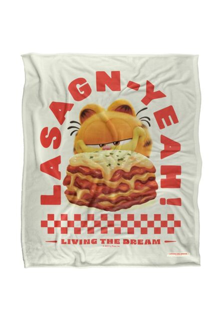 Garfield (2024) Living The Dream Silky Touch Super Soft Throw Blanket 152 X 127 cm in White - image 1