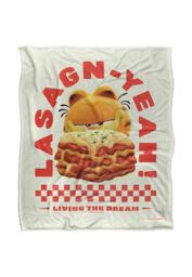 Garfield (2024) Living The Dream Silky Touch Super Soft Throw Blanket 152 X 127 cm in White - thumbnail 1