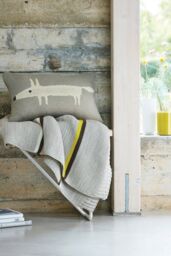 Scion 'Mr Fox' Cushion in Silver - Size: 50 cm x 30 cm - thumbnail 3