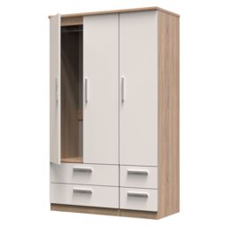 Ready Assembled 2 U Windsor Triple 2 Drawer + Drawer Wardrobe (Ready Assembled) in Beige - thumbnail 5