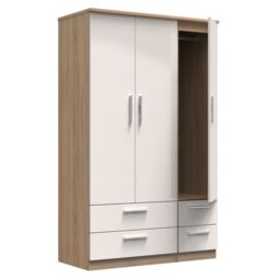 Ready Assembled 2 U Windsor Triple 2 Drawer + Drawer Wardrobe (Ready Assembled) in Beige - thumbnail 6