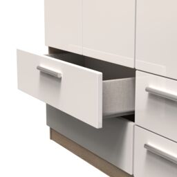 Ready Assembled 2 U Windsor Triple 2 Drawer + Drawer Wardrobe (Ready Assembled) in Beige - thumbnail 7