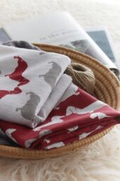 Fusion 'Dudley Dog Love' 100% Brushed Cotton Duvet Cover Set in Red - Size: King - thumbnail 3