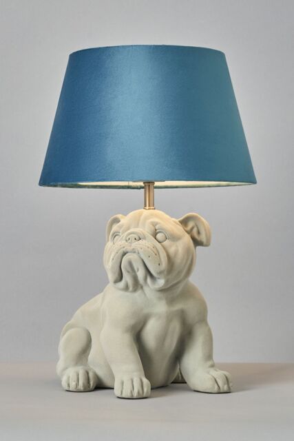 BHS Lighting Boris Bulldog Table Lamp in Teal - image 1