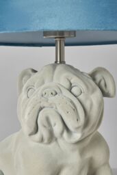 BHS Lighting Boris Bulldog Table Lamp in Teal - thumbnail 3