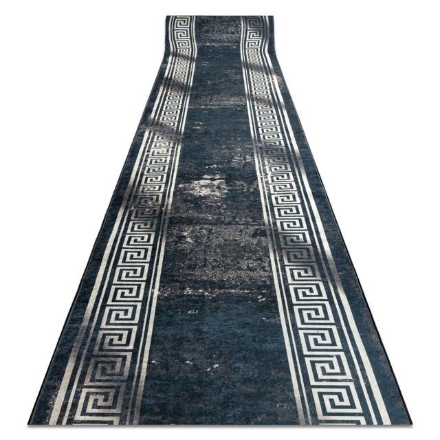 RugsX Anti-Slip Lotus Runner in Grey - Size: 100 cm x 250 cm - image 1