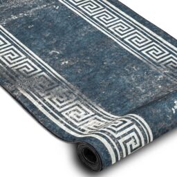 RugsX Anti-Slip Lotus Runner in Grey - Size: 100 cm x 250 cm - thumbnail 3