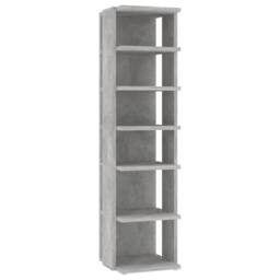 Berkfield Home Shoe Cabinets 2 pcs Concrete Grey 25x27x102 cm - Size: 25 x 27 x 102 cm - thumbnail 4