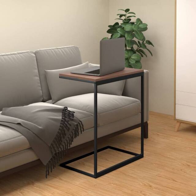 Berkfield Home Side Table Black 55x35x66 cm Engineered Wood - Size: 55 x 35 x 66 cm - image 1