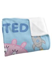 "Hasbro Peppa Pig George Pig Promoted To Big Brother Silky Touch Blanket 50"" x 60"" in White" - thumbnail 3