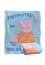 "Hasbro Peppa Pig George Pig Promoted To Big Brother Silky Touch Blanket 50"" x 60"" in White" - thumbnail 2