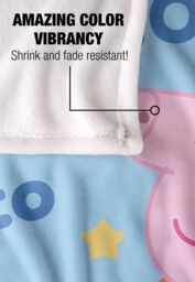 "Hasbro Peppa Pig George Pig Promoted To Big Brother Silky Touch Blanket 50"" x 60"" in White" - thumbnail 4