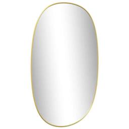 Berkfield Home Wall Mirror Gold 70x45 cm - thumbnail 4