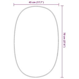Berkfield Home Wall Mirror Gold 70x45 cm - thumbnail 7