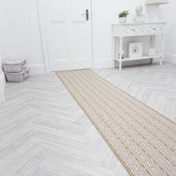 runrug Carpet Runner Rug - Indoor/Outdoor, Reversible, 2mm - 'Cable' in Brown - Size: 60 cm x 420 cm - thumbnail 3