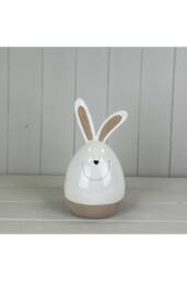 KDMD Whimsical Ceramic White Rabbit - thumbnail 2
