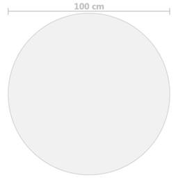 Berkfield Home Table Protector Matte √ò 100 cm 2 mm PVC in Clear - thumbnail 5