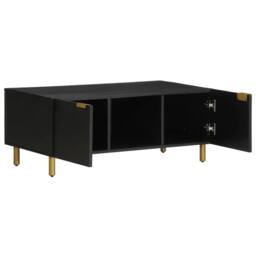 Berkfield Home Durable Coffee Table Black 100x54x40 cm Engineered Wood - Size: 100 x 54 x 40 cm - thumbnail 3