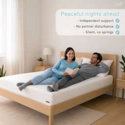 "Rest Relax Kids Memory Foam Mattress, Visco Therapy Kids Comfort, Pressure Relief, Medium-Firm, 16cm / 6"" Deep in White - Size: Super King" - thumbnail 9