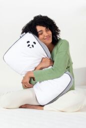 Panda London Panda Hybrid Memory Foam Bamboo Pillow in White - thumbnail 6