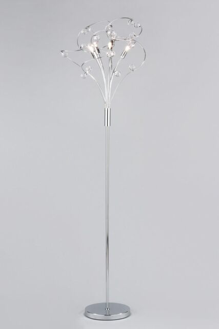 BHS Lighting Lila Floor Lamp in Metallic Silver - image 1
