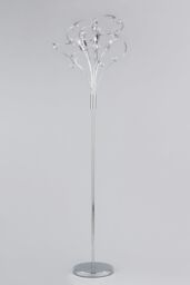 BHS Lighting Lila Floor Lamp in Metallic Silver - thumbnail 2