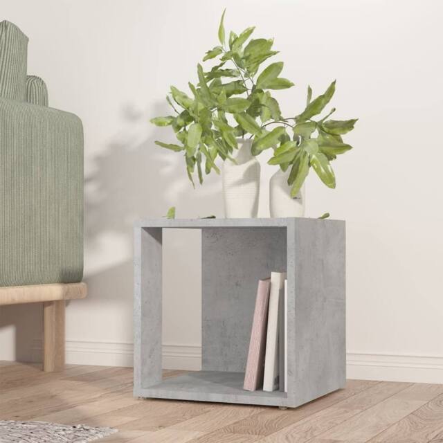 Berkfield Home Side Table Concrete Grey 33x33x34.5 cm Engineered Wood - image 1