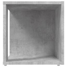 Berkfield Home Side Table Concrete Grey 33x33x34.5 cm Engineered Wood - thumbnail 5