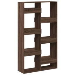 Berkfield Home Bookcase Brown Oak 100x33x175 cm Engineered Wood - Size: 100 x 33 x 175 cm - thumbnail 6