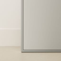 Agenzia 14 Modern Silver Metal Arch Full Length Mirror 200cm x 100cm - Size: XL - thumbnail 2