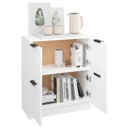 Berkfield Home Sideboard White 60x30x70 cm Engineered Wood - Size: 60 x 30 x 70 cm - thumbnail 4