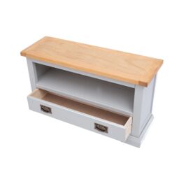 Cabinet Bits Loreo Light Grey 1 Drawer TV Cabinet Brass Drop Handle - thumbnail 4