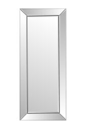 MirrorOutlet 'Horsley' All Glass Modern Dress Wall Mirror 120 x 48 CM in Clear - thumbnail 2