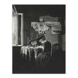 Artery8 Alfred Stieglitz Sun Rays Paula in Berlin Portrait Framed Art Print in Grey - Size: A4 - thumbnail 3
