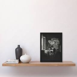 Artery8 Alfred Stieglitz Sun Rays Paula in Berlin Portrait Framed Art Print in Grey - Size: A4 - thumbnail 2
