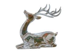 Marco Paul 14cm Clear Acrylic Sitting Reindeer Christmas Ornament - Size: 200g - thumbnail 2