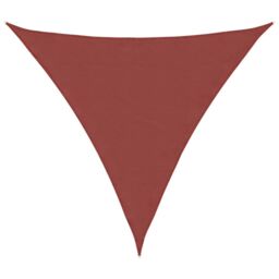 Berkfield Home Sunshade Sail Oxford Fabric Triangular 6x6x6 m Terracotta in Brown - thumbnail 2