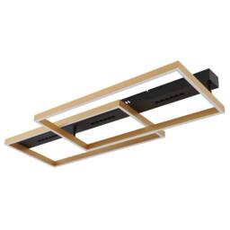 Netlighting Luffy 90x40cm Semi Flush Ceiling Light Matt Black LED 3000K - Size: 90x40 cm - thumbnail 2