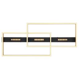 Netlighting Luffy 90x40cm Semi Flush Ceiling Light Matt Black LED 3000K - Size: 90x40 cm - thumbnail 3