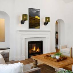 NIVOR 1 Light Boho Farmhouse Wooden Armed Sconce Wall Light E27 (Set of 2) in Green - thumbnail 5