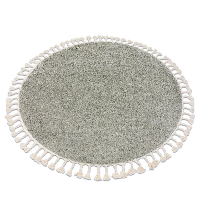 RugsX Berber Rug in Green - Size: 120 cm diameter - image 1