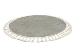 RugsX Berber Rug in Green - Size: 120 cm diameter - thumbnail 3