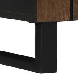 Berkfield Home Bathroom Sink Cabinet 62 x 33 x 58 cm ‚Äì Sturdy mango wood design in Brown - thumbnail 8